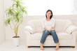 beautiful asian woman relaxing