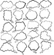 Vettoriale: Comic cloud speech bubbles. Comic cloud speech bubbles.
