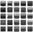 Square black app icons.