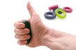 sports training of fingers of a hand