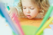 Photo: Absorbed in drawing Absorbed in drawing