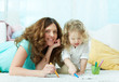 Foto: Drawing with daughter Drawing with daughter