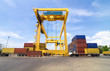 Trading port cranes and container storage with truck