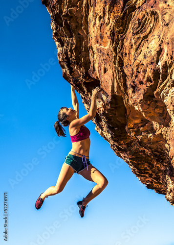 Photo: Breath-taking rock climber. Breath-taking rock climber.