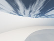Illustration: Circular hallway with sky Circular hallway with sky