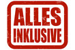 Grunge Stempel rot ALLES INKLUSIVE