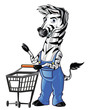 Shopping Zebra