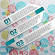 Business diagram template with text fields