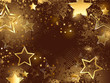 brown background with golden stars