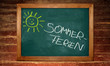 Kreidetafel - Sommerferien