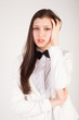 businesswoman with a headache