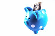 Piggy Bank with a Fifty