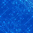Blue technology background. Vector
