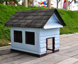 wooden dog house