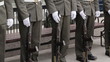 Soldiers of parade have a rest