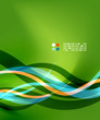 Blue waves on green