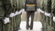 March-past soldiers