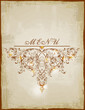Vektor: Vintage menu Vintage menu
