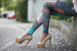 High Heels und Leggins