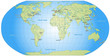 Illustration: Worldmap with important Cities Worldmap with important Cities