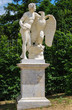 statue of young man with an eagle in the Gardens of Versailles,