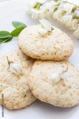 Photo: Cookies with acacia's flowers Cookies with acacia's flowers