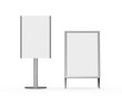 White Display Advertising Stand