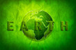 Illustration: Green Earth concept, abstract grungy backgrounds with cardboard Green Earth concept, abstract grungy backgrounds with cardboard