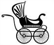 retro buggy vector on white background
