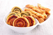 assortment of puff pastry