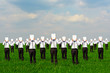 crowd of businessmen