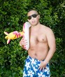 hispanic boy ready for summer