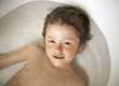 Foto: Boy having bath at home Boy having bath at home
