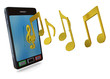 MOBILE PHONE AND MUSIC - 3D