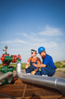Oil workers