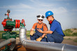 Oil workers