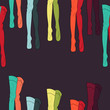 Vector background with tights