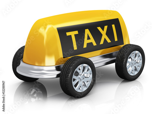 Illustration: Taxi concept Taxi concept