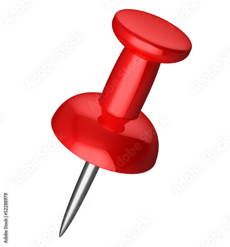 Illustration: Red pushpin Red pushpin