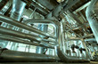 Photo: Industrial zone, Steel pipelines and cables Industrial zone, Steel pipelines and cables