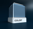 Blue gray color block