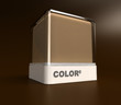 Brown color block