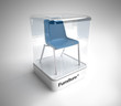 Design blue chair showcase