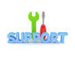 Illustration: Support concept. Support concept.