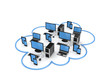 Cloud computing concept.