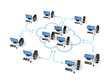 Cloud computing concept.