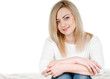 sitting woman
