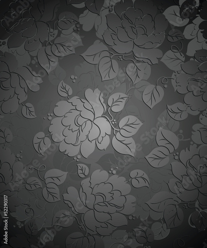 Fototapeta Royal seamless rose flower wallpaper
