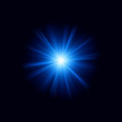 Blue color design with a burst. EPS 8
