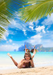 Young woman on the beach